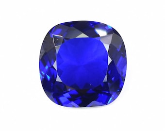 AAA+ 14 x 14 mm 完璧な天然光沢のあるブルータンザナイトマスター