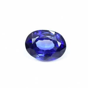 13 x 10 MM AAA+ 7.00 Ct Natural Royal Vivid Blue Ceylon Sapphire Oval Cut Loose Gemstone (GIT) Certified Very Precious Quality