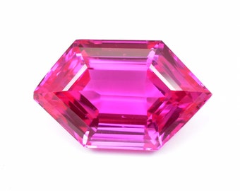 21 x 13 mm Flawless 22.00 Ct Naturel Royal Rose Ceylan Saphir Fancy Cut Loose Gemstone GIT Certifié Très Touchant Use Ring Gem