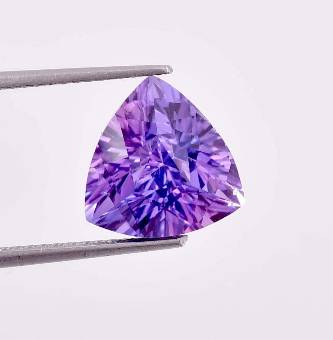 10 X 10 MM Bi-color Purple Blue Java Plum Sapphire 5.95 Ct Loose ...