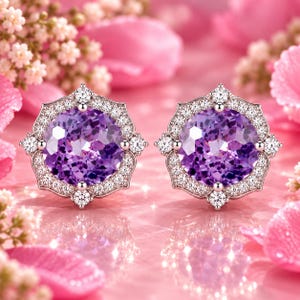 AAA 8 x 8 mm FLAWLESS Natural Color-Change Alexandrite Master Round Cut Loose Gemstone GIT Certified 925 Silver, 3 Color Plating Available