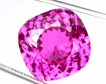 17 x 6 MM Flawless 24.80 Ct Natural Royal Pink Ceylon Sapphire Cushion Cut Loose Gemstone GIT Certified Heart Touching Use Ring Gem