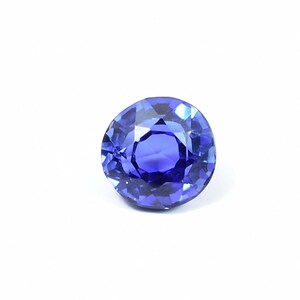 10 x 10 MM AAA+ 5.75 Ct Natural Royal Vivid Blue Ceylon Sapphire Round Cut Gemstone (GIT) Certified Very Precious Quality