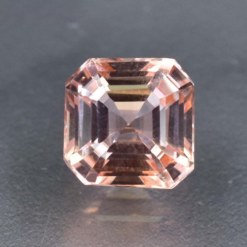 4.25 Ct Flawless Bi-Color shops Padparadscha Sapphire GIT Certified Loose Gemstone Fine Asscher Cut , High-End Glamorous & Precious 9 x 9 mm