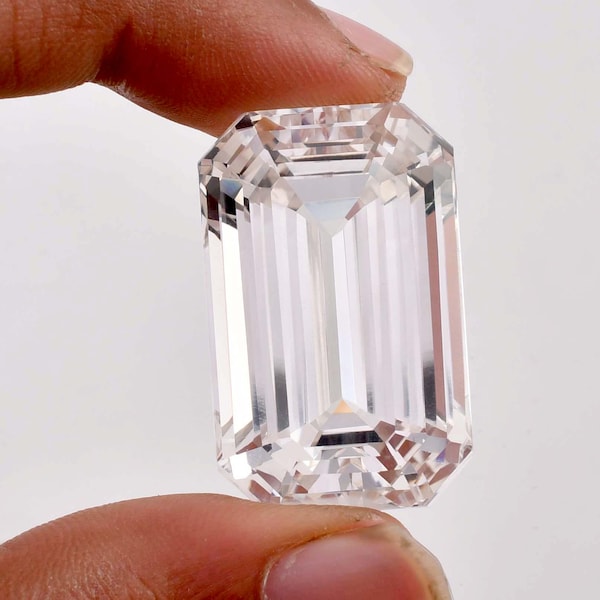 HUGE Flawless Natural White Moissanite Perfect Radiant Cut All Size Available, Loose Gemstone GIT Certified Master Cut Breathtaking Gemstone