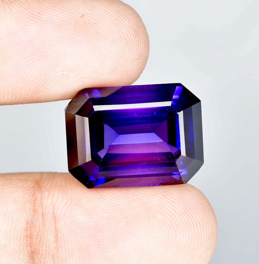 20 X 15 MM Bi-color Purple Blue Java Plum Sapphire 35.80 Ct Loose ...