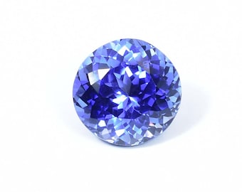 12 x 12 MM Royal Kashmiri Blue Sapphire AAA+9.15 Ct Natural Perfect Round Cut Loose Gemstone (GIT) Certified High-End Glamorous