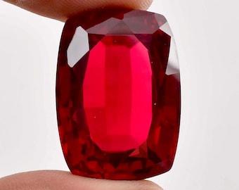 AAA+ Flawless Natural MOGOK Red Ruby, Cushion Cut, GIT Certified, Heart Touching, Breathtaking, Unique, Loose Gemstone, All Size Available