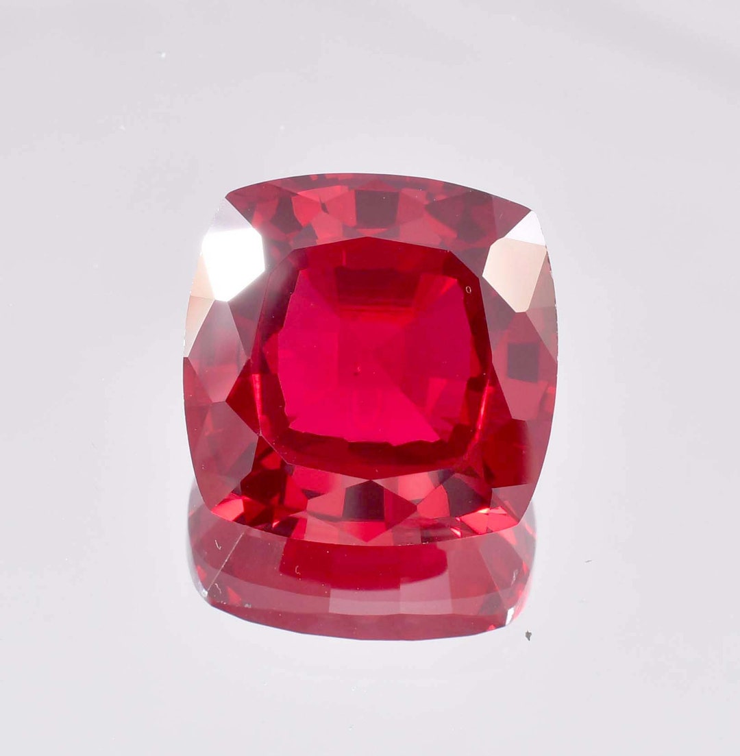 18 X 18 MM Flawless 28.05 Ct Natural Mozambique Blood Red Ruby Gemstone ...