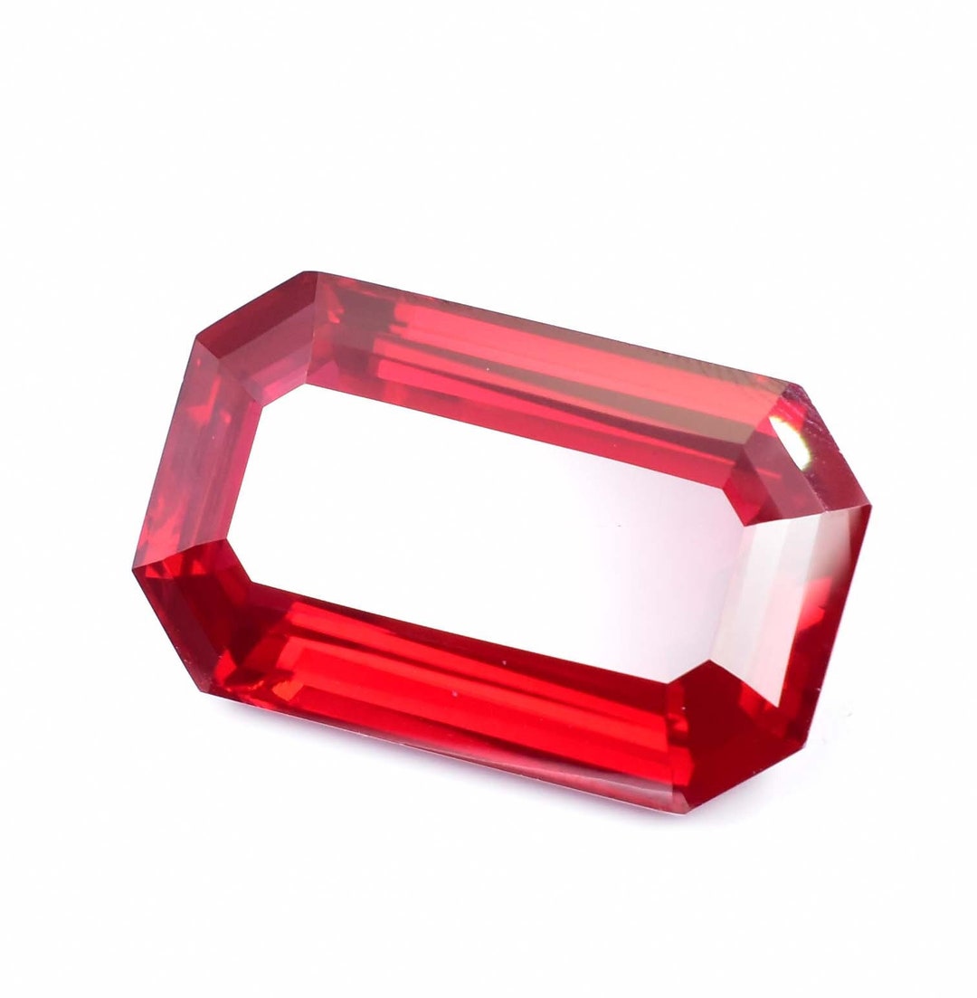 Ruby Long 35 X 22 Mm HUGE Flawless 98.65 Ct Natural Mozambique Pegion Blood Red ...