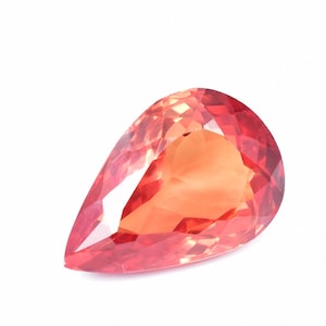 19 x 13 MM Afrikanischer Spessartit Fanta Orange Granat Einzigartige Farbe und perfekter Tropfenschliff 16.85 Ct Edelstein (GIT) Zertifiziert