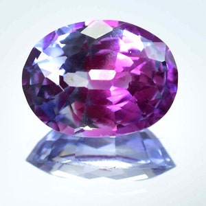 12 x 9 mm AAA+ (GIT) Certified 5.15 Ct Natural Combination Bloody-Blue Sapphire Oval Cut Gemstone Very High Precious Quality