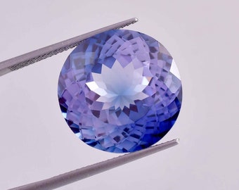 10 x 10 MM Bi-Color Purple Blue Java Plum Sapphire 8.60 Ct Loose Gemstone GIT Certified Use to Make Ring & Pendent Tool Cornflower Gemstone