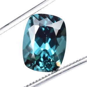 14 x 10 MM Flawless 9.50 Ct Natural Indicolite Blue Green Tourmaline Loose Gemstone GIT Certified Use Making Pendent Ring