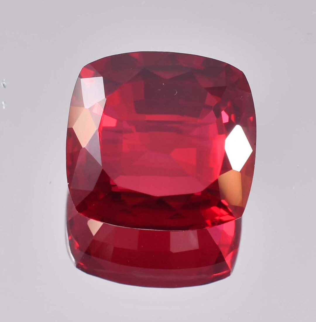 18 X 18 MM Flawless 29.50 Ct Natural Mozambique Blood Red Ruby Gemstone ...