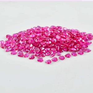 6 x 4 MM, 173 sztuki, bez skazy, 73,20 Ct, naturalny, mozambicki, krwisty, czerwony rubin, kamień szlachetny, certyfikat GIT, wzruszający, zapierający dech w piersiach, luźny klejnot