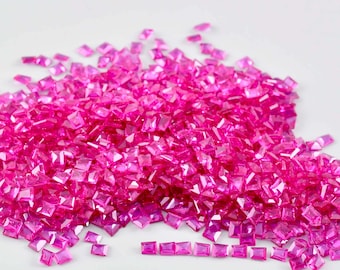 SCINTILLANTE PIETRA PREZIOSA Sfusa A Forma Di Cuore Di Topazio Rosso Da - Foto 2