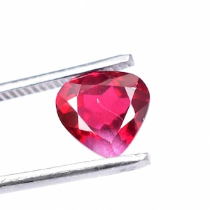 10 x 10 MM 4.25 Ct 100% Natural Ceylon Red Spinel Prerfect Heart Cut Loose Gemstone With Free GIT Certified Very Good Quality