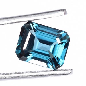 10 x 8 MM Flawless 4.40 Ct Natural Indicolite Blue Green Tourmaline Loose  Gemstone GIT Certified Use Making Pendent Ring