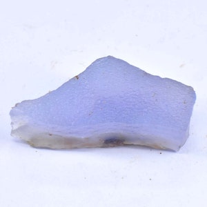 41.75 Ct 100% Natural Blue Chalcedony Facet Specimen Rough+Free (GIT) Certified Very Precious Rough 37.91 x 14.84 x 10.94 mm