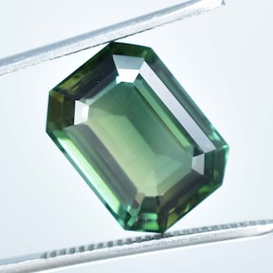 AAA+ 15 x 11 MM Huge Flawless 9.90 Ct Natural Bi-Color Parti Sapphire High-End Glamorous GIT Certified Top Grade Precious Cut Loose Gemstone