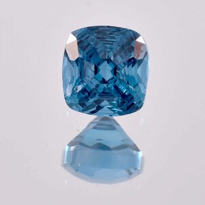 9 x 9 MM Flawless 5.40 Ct Natural Indicolite Blue Green Tourmaline Bomb Fire Master Cut Gemstone GIT Certified Use Making Pendent Ring
