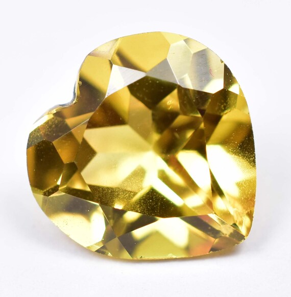 Saphir Jaune Naturel De Ceylan Coussin 44+ Carats - Certifié GIL, Traité Chauffé, Propre à L'œil