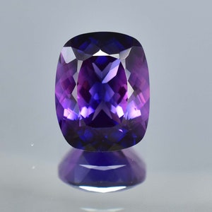 Gemma sciolta da 22,50 ct di zaffiro bicolore viola blu viola giava prugna da 18 x 14 mm, certificata GIT, da utilizzare per realizzare anelli e pendenti con pietre preziose di fiordaliso immagine 5