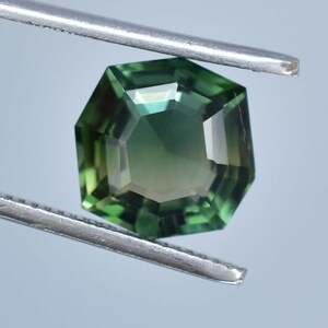 AAA+ 11 x 11 MM Huge Flawless 5.45 Ct Natural Bi-Color Parti Sapphire High-End Glamorous GIT Certified Top Grade Precious Cut Loose Gemstone