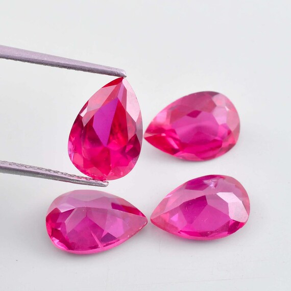 Rubino Naturale Rotondo Corindone Rose-Cut Lotto Sfuso Gemma 10 MM Per - Foto 3