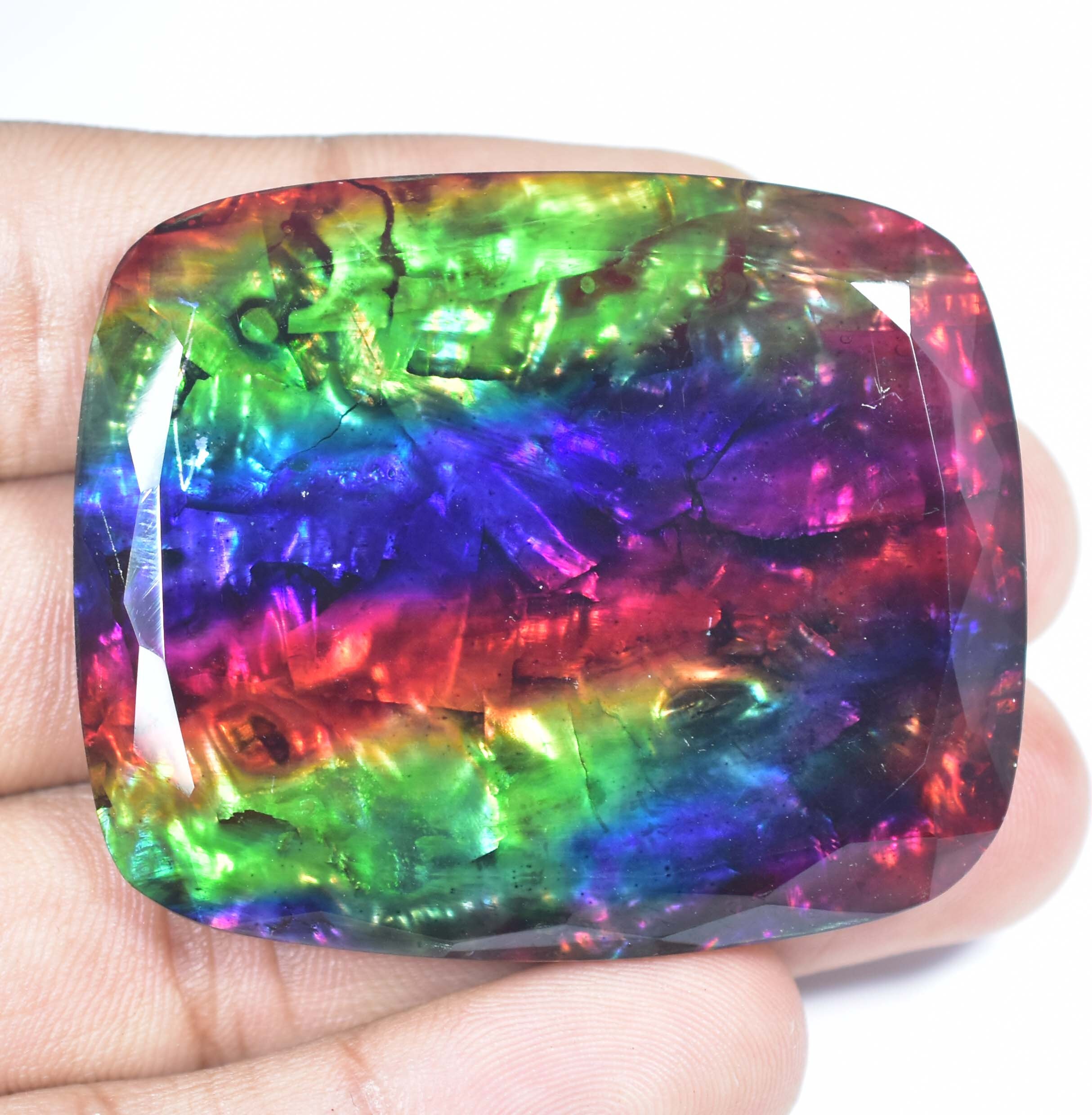 RRVGEM Pietra Opale Da 12 Carati, Forma Ovale, Certificata - Foto 11