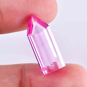 25 x 10 MM Felfri 15,85 Ct Naturlig Royal Pink Ceylon Safir Borrad Päronslipad (GIT-certifierad) Smyckestillverkningsverktyg Lösa Ädelstenar