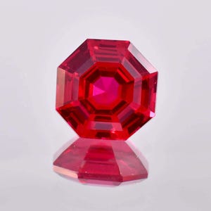 Flawless Natural Mozambique Blood Red Ruby Octagon Cut Gemstone GIT Certified Precious Heart Touching Breathtaking Loose Gemstone All Size