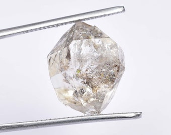 17 x 14 MM 12.10 Carat Natural Loose Herkimer Diamond With Free ( G I T ) Certified Faceted Excellent Diamond Loose Rough