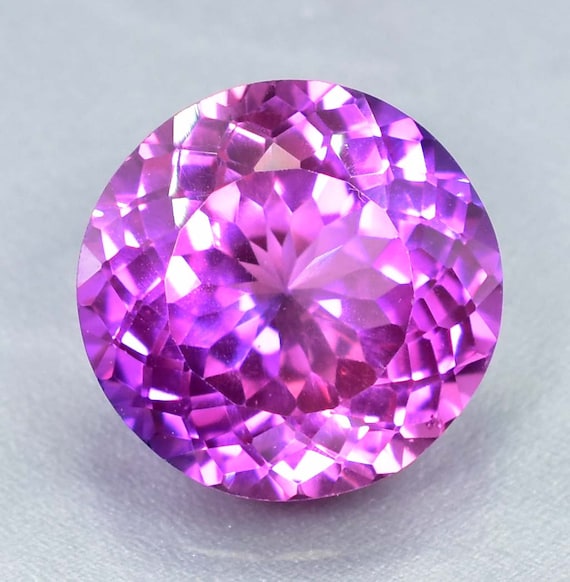 FLAWLESS 19 X 19 Mm Purple Pink Taaffeite Gemstone Round Cut