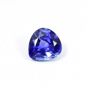 10 x 10 MM AAA+ 5.00 Ct Natural Royal Vivid Blue Ceylon Sapphire Heart Cut Gemstone (GIT) Certified Very Precious Quality