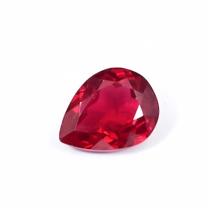20 x 16 MM 24,40 Ct Naturlig Mozambique Pigeon Blodröd Rubin Päronslipad Ädelsten (GIT) Certifierad Mycket God Kvalitetsring, Smyckestillverkning