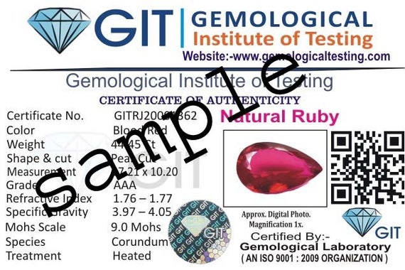 Pietra Preziosa Naturale Di Rubino Rosso Da 1,53 Ct - Pietra Portafortuna Rotonda Sfaccettata Per Il Mese Di Luglio - Italia - Foto 13