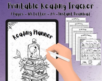 Reading Tracker, Book Review, Book Log, Reading Planner, Digital Reading Planner, Reading Journal, Booktok Journal, Templates, Digital Book