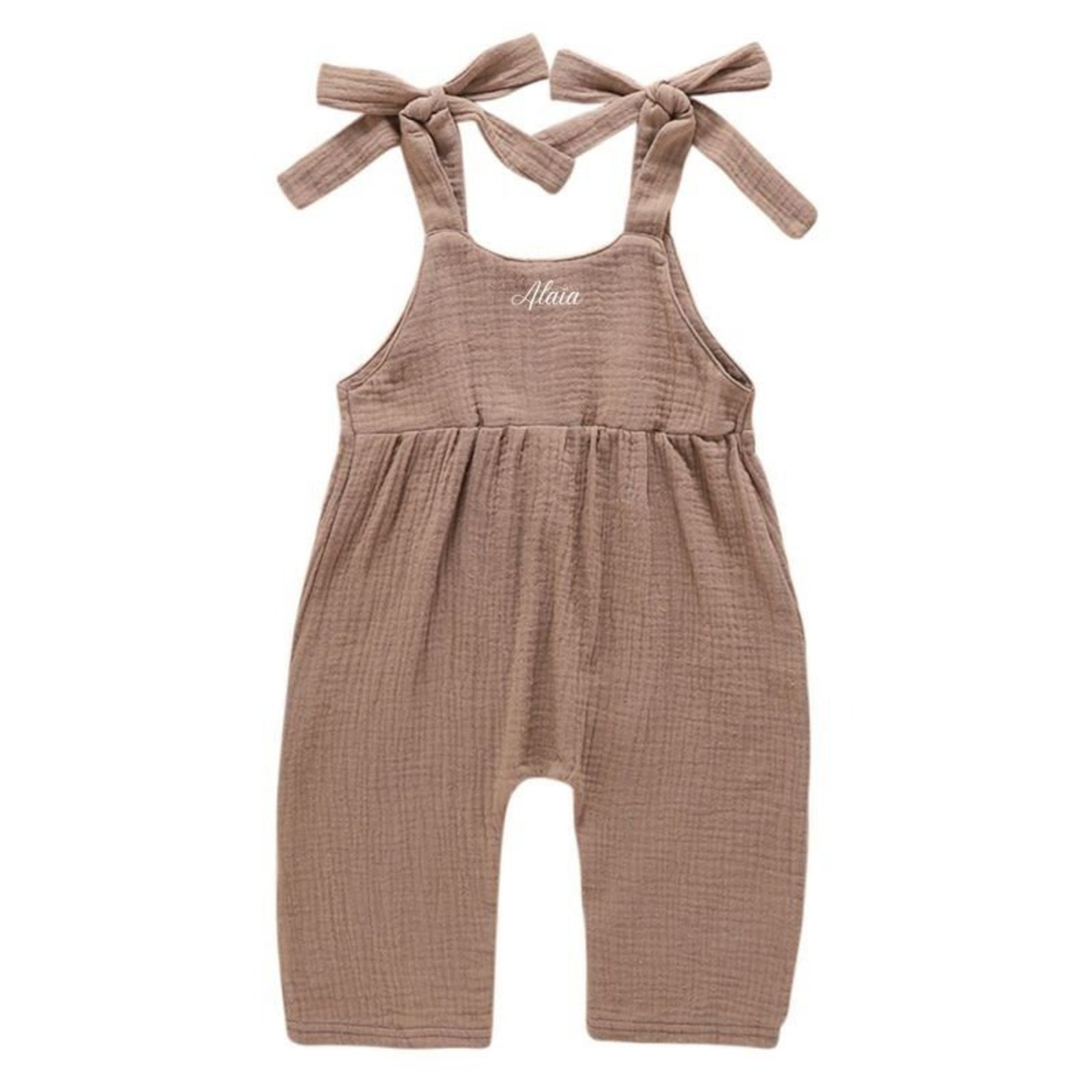 AlaÏa Romper Boho Baby Girl Romper Personalized Baby Romper Etsy