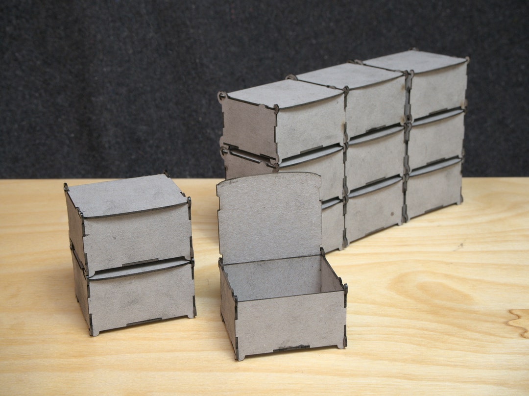 Stackable Boxes Locking 12 Locking Stackable Boxes, Recycled Card - 3cm X 5cm X 6cm - Etsy