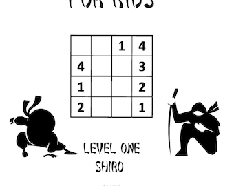 Sudoku Ninja for Kids. Easy Sudoku Puzzles for Beginners