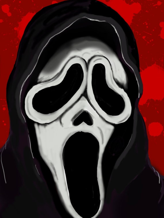 Ghost Face/ Scream Blood Print 