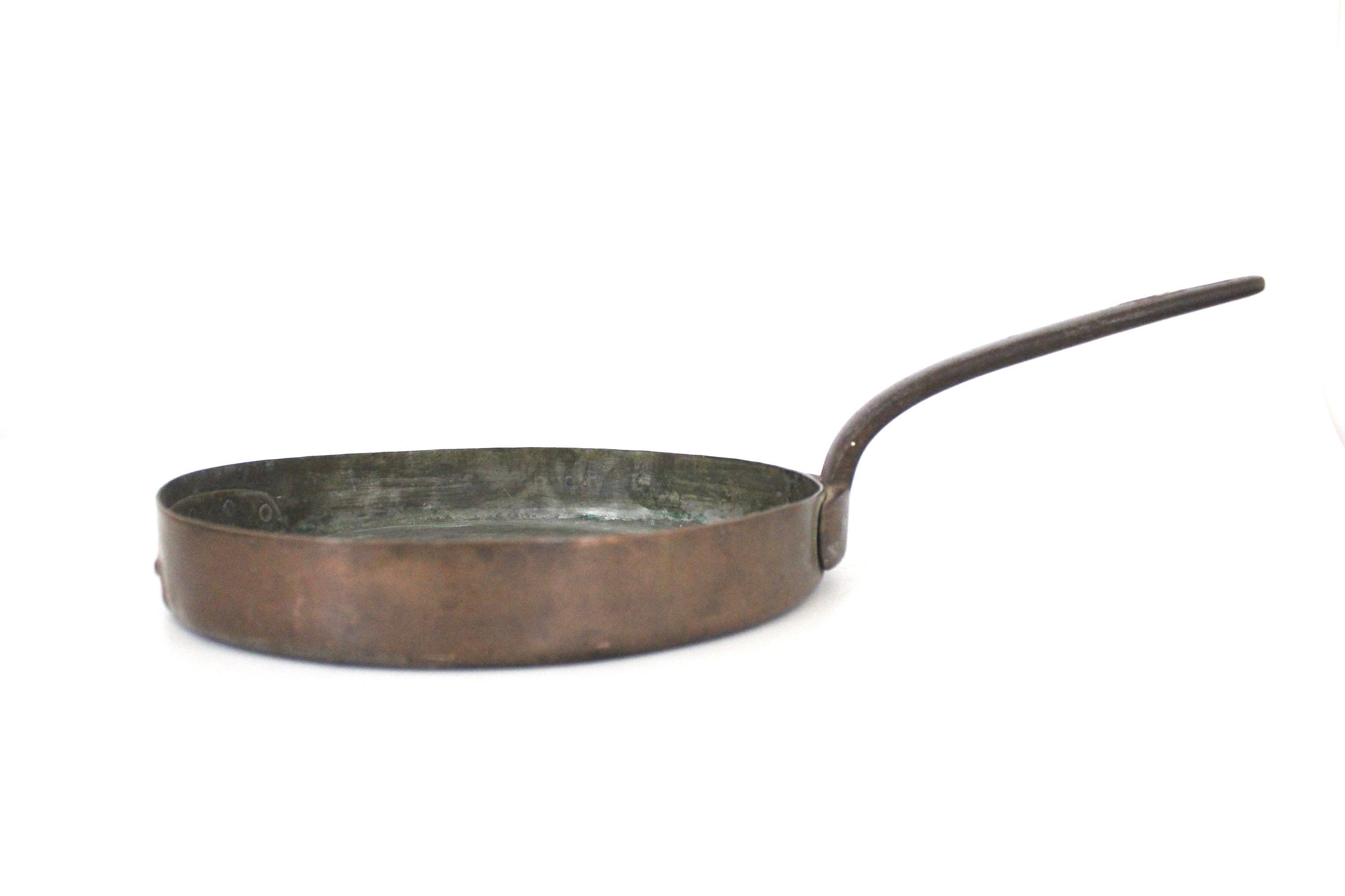 Vintage French Wood Stove Extra Large Deep Heavy Cooking Frying Pan Skillet  Circa 1930s / EVE of Europe 