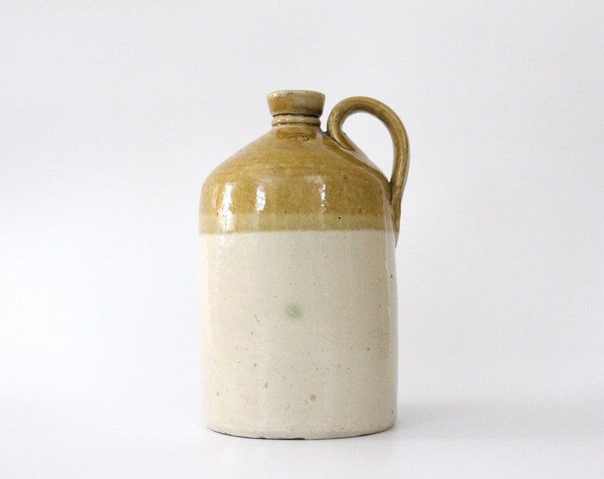 Victorian Salt Glazed Stoneware Flagon by Powell Bristol Antique