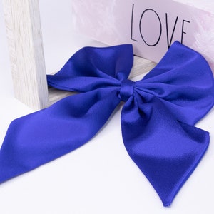 Satin Silk Hair Bow | Hair Bow French Barrette | Hair Bow for Girls | Hair Bow for Women | Women Hair Accessories | Girls Hair Accessories