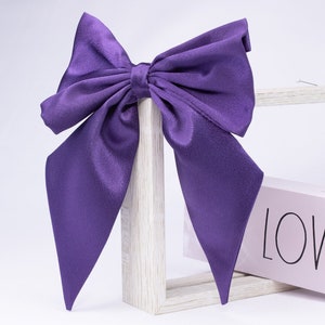 Satin Silk Hair Bow | Hair Bow French Barrette | Hair Bow for Girls | Hair Bow for Women | Women Hair Accessories | Girls Hair Accessories