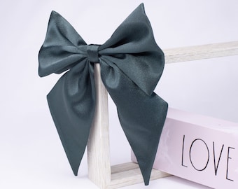 Satin Silk Hair Bow | Hair Bow French Barrette | Hair Bow for Girls | Hair Bow for Women | Women Hair Accessories | Girls Hair Accessories
