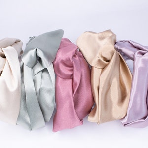 Twisted Turban Headband in Silk Satin | Fashionable Headband | Stylish Headband | Twist Headband with Elastic | Women Hair Accessories