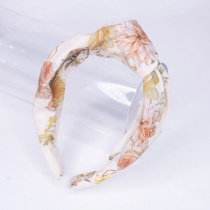 Floral Silk Headband | Knot Headband | Fashionable Headband | Stylish Headband | Turban Headband | Women Headband | Girls Headband